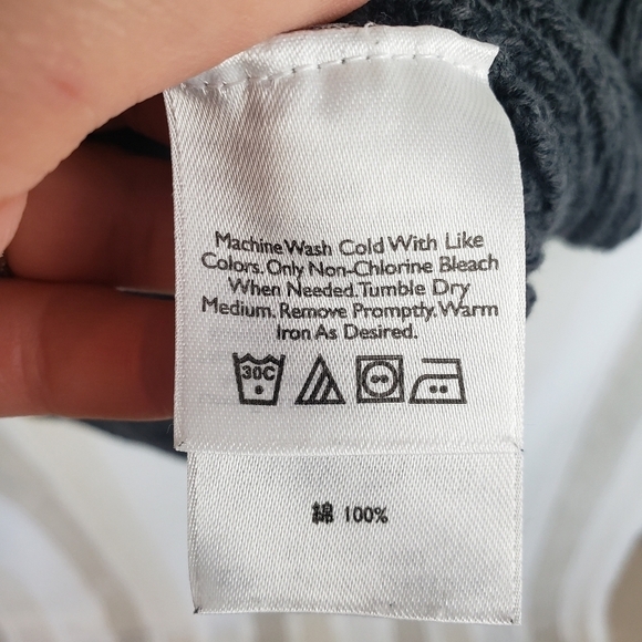 Eddie Bauer Pullover Sweater Charcoal Gray Size Large - Picture 7 of 8